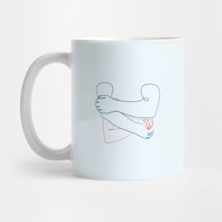 Hold Me Tight (blue version) Mug